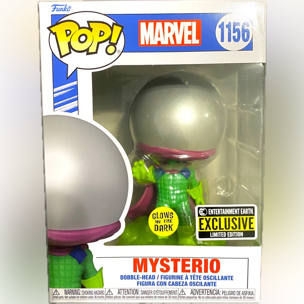 EXCLUSIVE GITD MYSTERIO MARVEL FUNKO POP!